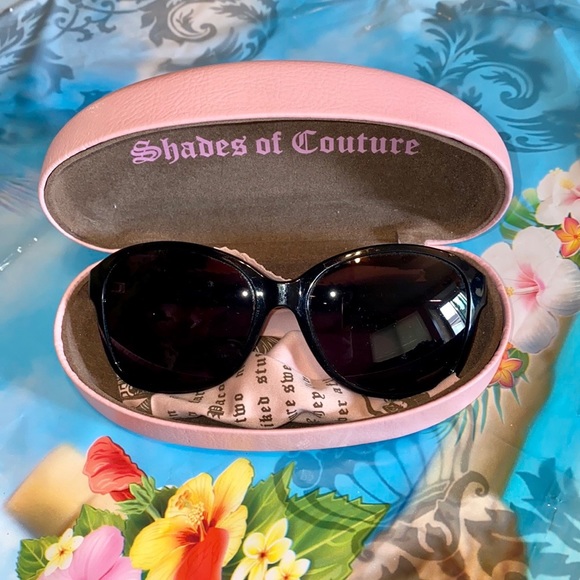 🍀 Juicy Couture Sunglasses W/ Four Leaf Clover! - Picture 9 of 14